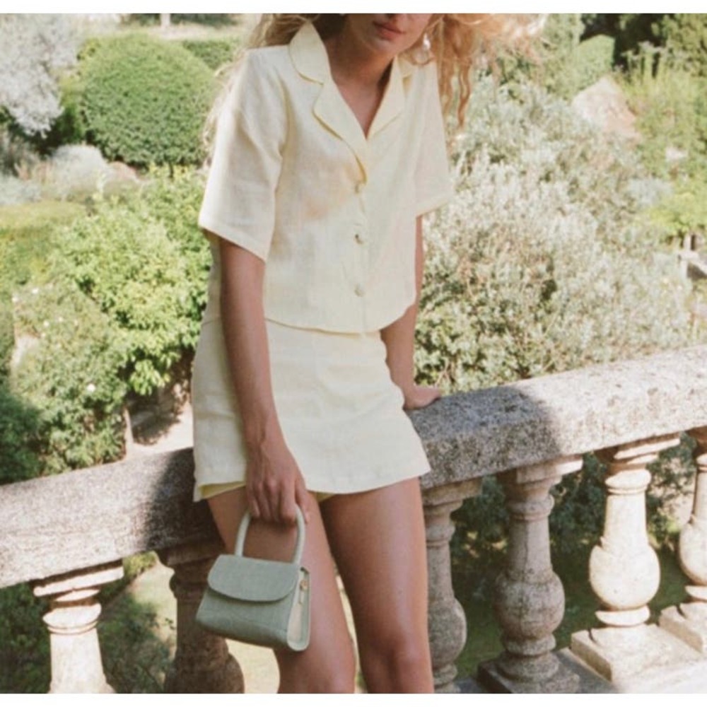 Faithfull The Brand Size 6 Yellow Skort